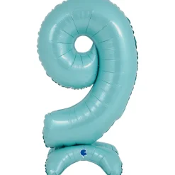 Grabo Lyseblåt "9" Standup Tal til Luft, 64 cm