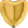 Grabo Metallisk Guld #5 Hjerte Folieballon 45 cm