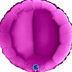 Grabo Metallisk Lilla Rund Folieballon 45 cm