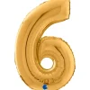 Grabo Mid-Size Guld Tal Folieballon, 6