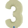 Grabo Mid-Size Satin Oliven Tal Folieballon, 3