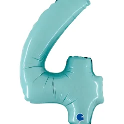 Grabo Mini Lyseblå Tal Folieballon 35 cm, 4