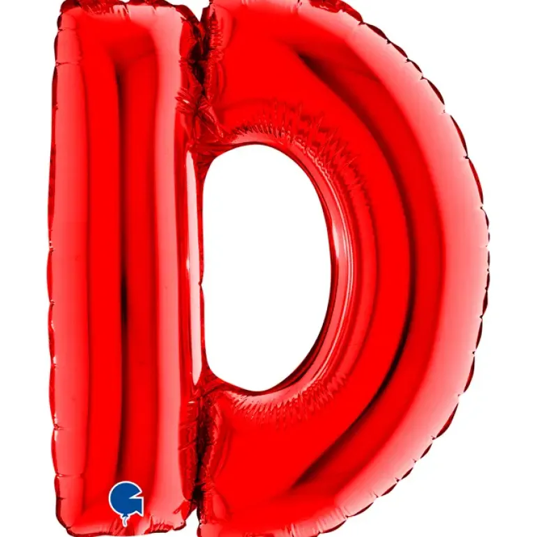 Grabo Mini Rød Bogstav Ballon 35 cm, D