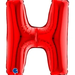 Grabo Mini Rød Bogstav Ballon 35 cm, H