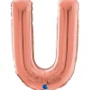 Grabo Rosegold Bogstav Ballon 66 cm, U