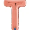 Grabo Rosegold Bogstav Ballon 66 cm, T