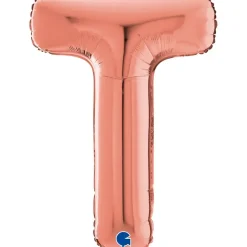 Grabo Rosegold Bogstav Ballon 66 cm, T