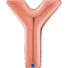 Grabo Rosegold Bogstav Ballon 66 cm, Y