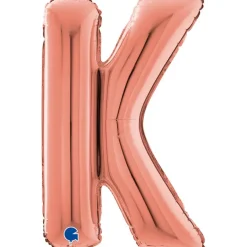 Grabo Rosegold Bogstav Ballon 66 cm, K