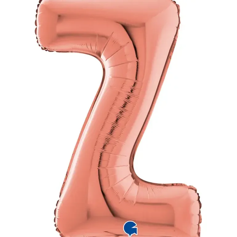 Grabo Rosegold Bogstav Ballon 66 cm, Z
