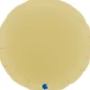 Grabo Rund Folieballon 45 cm, Matte Yellow