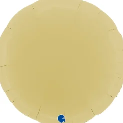Grabo Rund Folieballon 45 cm, Matte Yellow