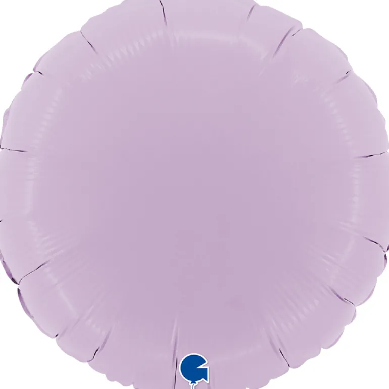 Grabo Rund Folieballon 45 cm, Matte Lilac