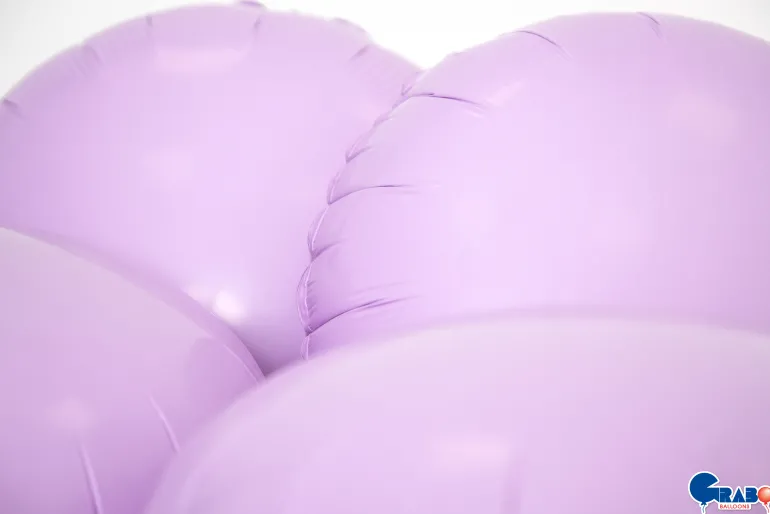 Grabo Rund Folieballon 45 cm, Matte Lilac