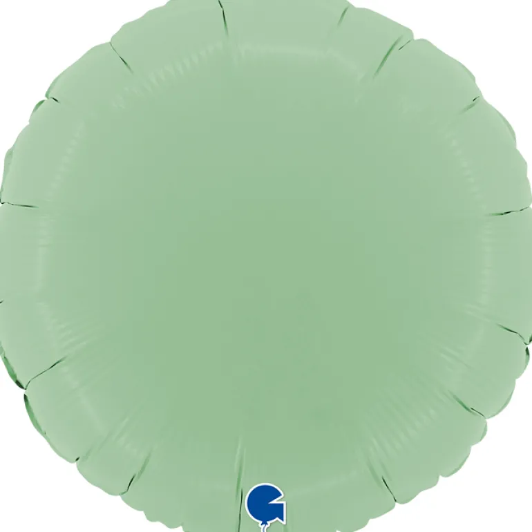 Grabo Rund Folieballon 45 cm, Matte Green