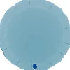 Grabo Rund Folieballon 45 cm, Matte Blue
