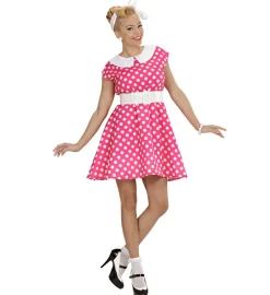 Grease kostume: Pink 50'er kjole