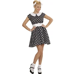 Grease kostume: Sort 50'er kjole