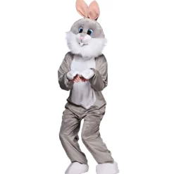 Grå Maskot Kanin Dragt til Voksne