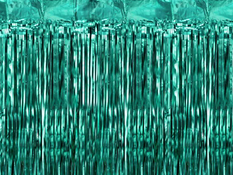 Grøn Glimmerforhæng Folie 100x200cm