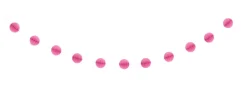 Guirlande med pink "bolde"