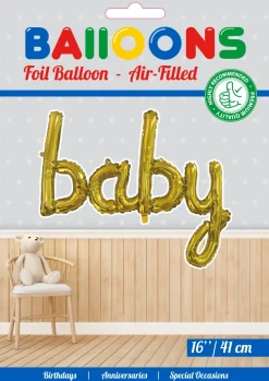 Guld 'Baby' Folie Ballon
