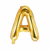 Guld Bogstav Ballon 35 cm - A