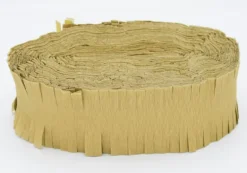 Guld Flæse Crepebånd, 8 cm x 24 meter