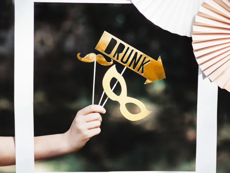 Guld Foto Selfie Sticks, 8 stk.
