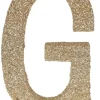Guld Glitter G Bogstav Til Bordet
