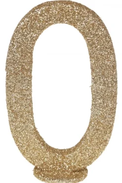 Guld Glitter O Bogstav Til Bordet
