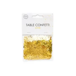 Guld Konfetti "LOVE", 14 gr.