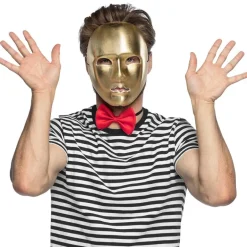 Guld Mimer Maske til Voksne
