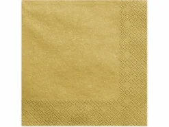 Guld Servietter, 40 x 40 cm