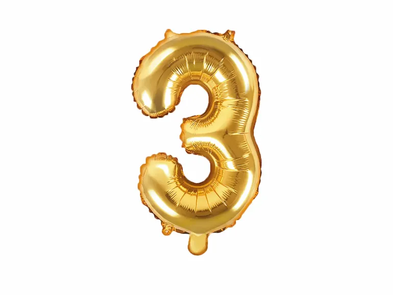 Guld Tal Ballon 35 cm - 3