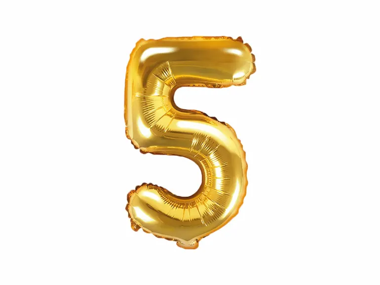 Guld Tal Ballon 35 cm - 5