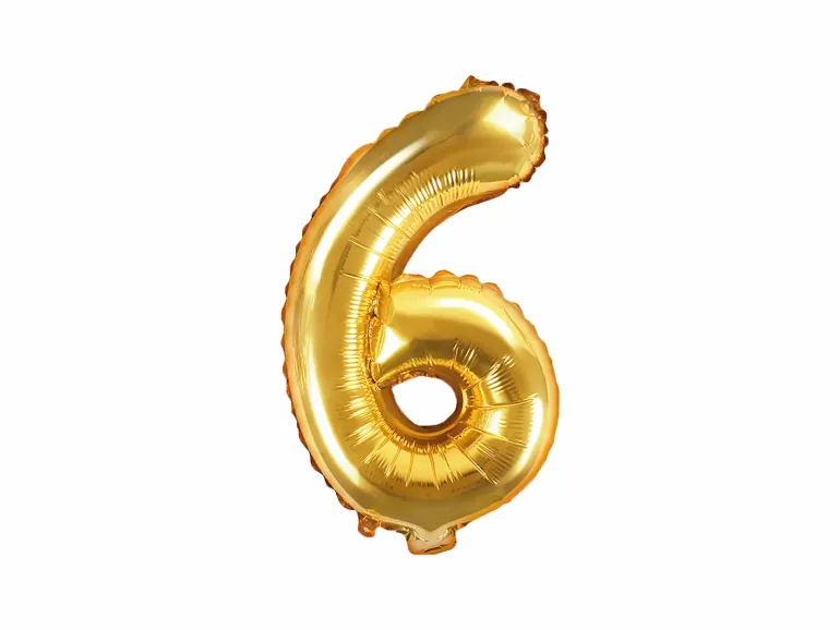 Guld Tal Ballon 35 cm - 6
