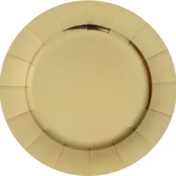 Guld Underlægningstallerkner 33 cm, 10 stk.