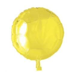 Gul Rund Folie Ballon