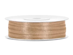 Gyldent Satinbånd, 50M X 3mm