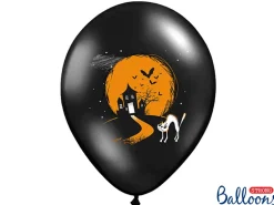 50 Halloween Balloner, 'Spøgelseshus' (30cm.)