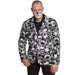 Halloween Blazer Jakke m/Kranier