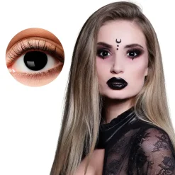 Halloween Kontaktlinser - Sort Heks