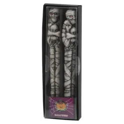 Halloween Mumie Stearinlys 25 cm, 2 stk.