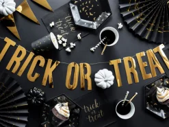 Halloween Pynt - Sorte Trick or Treat Rosetter