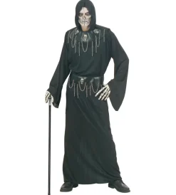 Halloween Stok med Sølv Kranie
