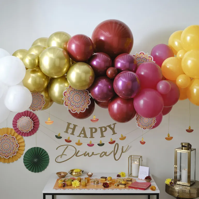 Happy Diwali Ballonbue Deko Pakke