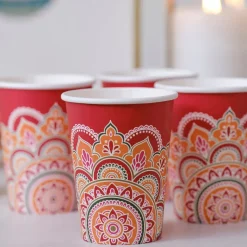 Happy Diwali Papkopper, 8 stk.