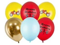 Happy 1st Birthday Ballon Mix, Racerbil