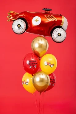 Happy 1st Birthday Ballon Mix, Racerbil